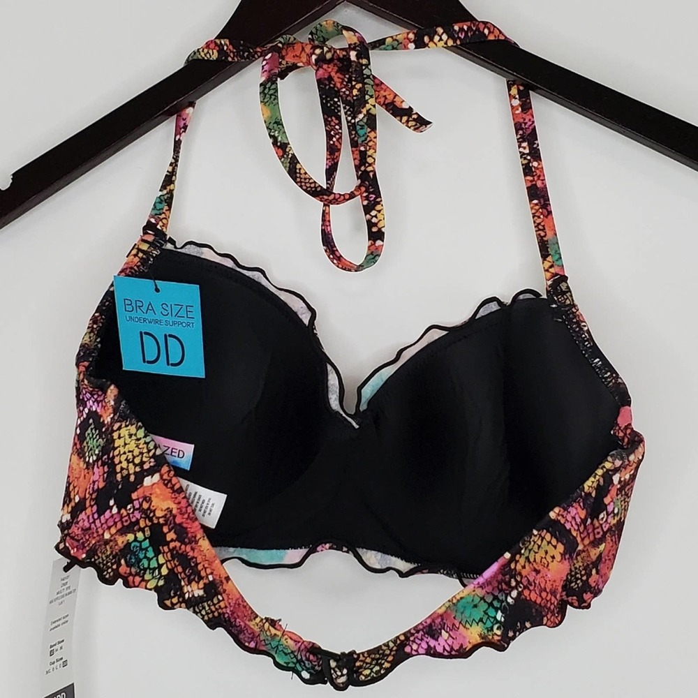 Sundazed Python Printed Nixie Bikini Top - Picture 2 of 3